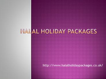 Halal Holidays
