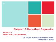 The Practice of Statistics, 4th edition 