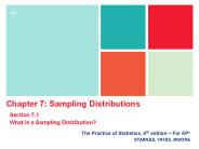 The Practice of Statistics, 4th edition 