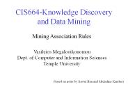 CIS664-Knowledge Discovery and Data Mining