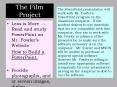 The Film Project PowerPoint PPT Presentation
