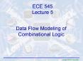 Data Flow Modeling of Combinational Logic PowerPoint PPT Presentation