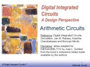 Digital Integrated Circuits A Design Perspective