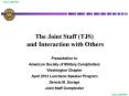 The Joint Staff (TJS) and Interaction with Others PowerPoint PPT Presentation
