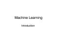 Machine Learning PowerPoint PPT Presentation