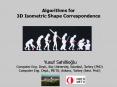 Algorithms for 3D Isometric Shape Correspondence PowerPoint PPT Presentation