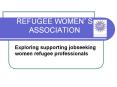 REFUGEE WOMEN PowerPoint PPT Presentation
