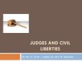 Judges and Civil liberties PowerPoint PPT Presentation