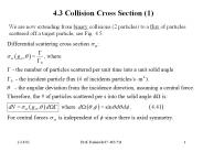 4.3 Collision Cross Section (1)