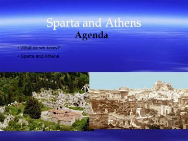 Sparta and Athens