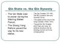 Qin State vs. the Qin Dynasty PowerPoint PPT Presentation