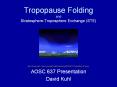 Tropopause Folding and Stratosphere-Troposphere Exchange (STE) PowerPoint PPT Presentation