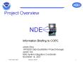 Project Overview PowerPoint PPT Presentation