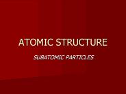 ATOMIC STRUCTURE