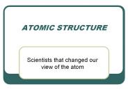 ATOMIC STRUCTURE