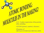 Atomic Bonding: