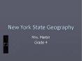 New York State Geography PowerPoint PPT Presentation