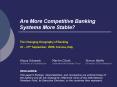 Are More Competitive Banking Systems More Stable? PowerPoint PPT Presentation