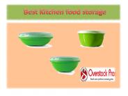 Best Kitchen food storage