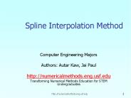 Spline Interpolation Method
