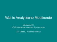 Wat is Analytische Meetkunde