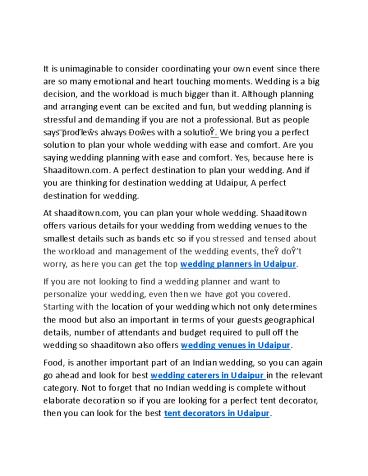 ShaadiTown.Com: Plan your Wedding Here