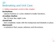 1. Define important words in this chapter