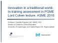 Innovation in a traditional world- In-training assessment in PGME Lord Cohen lecture, ASME 2010 PowerPoint PPT Presentation