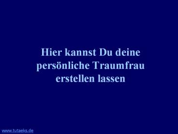 Hier kannst Du deine pers