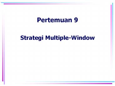 Pertemuan 9