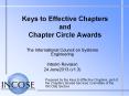 Keys to Effective Chapters and Chapter Circle Awards PowerPoint PPT Presentation