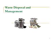 Waste Disposal and Management