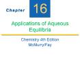 Applications of Aqueous Equilibria PowerPoint PPT Presentation