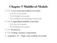 Chapter 5 Multilevel Models PowerPoint PPT Presentation