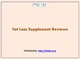 Fat Loss Supplement Reviews PowerPoint PPT Presentation