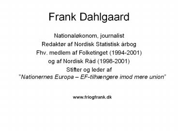Frank Dahlgaard