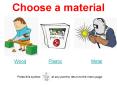Choose a material PowerPoint PPT Presentation