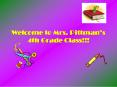 Welcome to Mrs. Pittman PowerPoint PPT Presentation