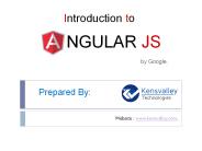 Introduction about Angular JS