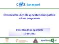 Chronische Achillespeestendinopathie rol van de sportarts PowerPoint PPT Presentation