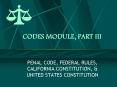 CODES MODULE, PART III PowerPoint PPT Presentation