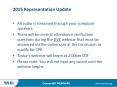2015 Representation Update PowerPoint PPT Presentation