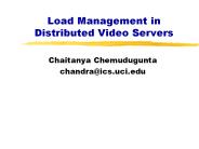 Load Management in Distributed Video Servers