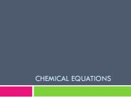 Chemical Equations