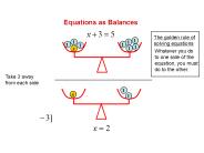 Equations as Balances