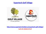 Supertech Golf Village Residential Township