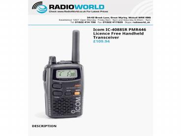 2 Way Radios For Sale