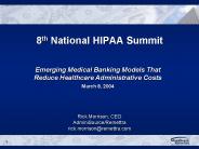 8th National HIPAA Summit