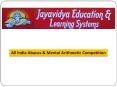 All India Abacus & Mental Arithmetic Competition – www.jayavidya.com PowerPoint PPT Presentation