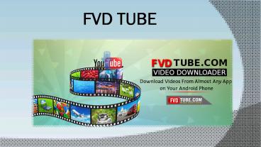 How to Download youtube videos using fvdtube
